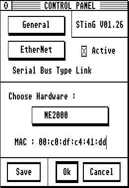 [Screen-shot: MAC address configuration]