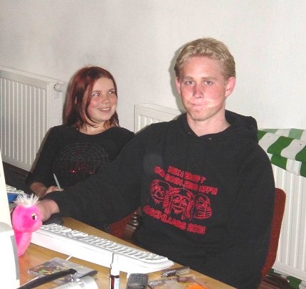 [Photo: Angel and Grisu]