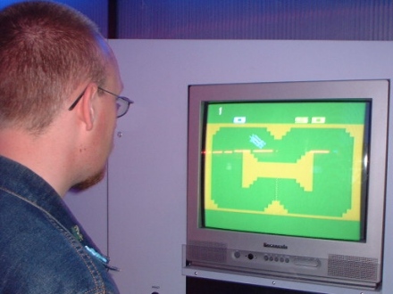 [Photo: Matthew playing Indy 500]