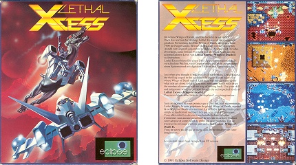 [Photo: Lethal Xcess box front and rear artwork]