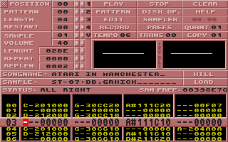 [Screen-shot: Empire Noisetracker 1.5]