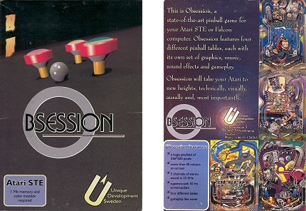 [Photo: Obsession box front and rear artwork first version]