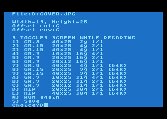 Screen shot of a8jdpeg at work