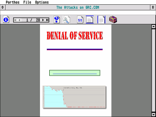 [Screen-shot: Running under TOS]