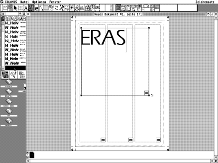 [Screen-shot: Calamus font module]